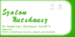 szolon mutshausz business card